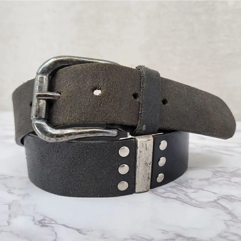 Chassis Hipwear Brutalist Raw Leather and Tarnished Silver Belt